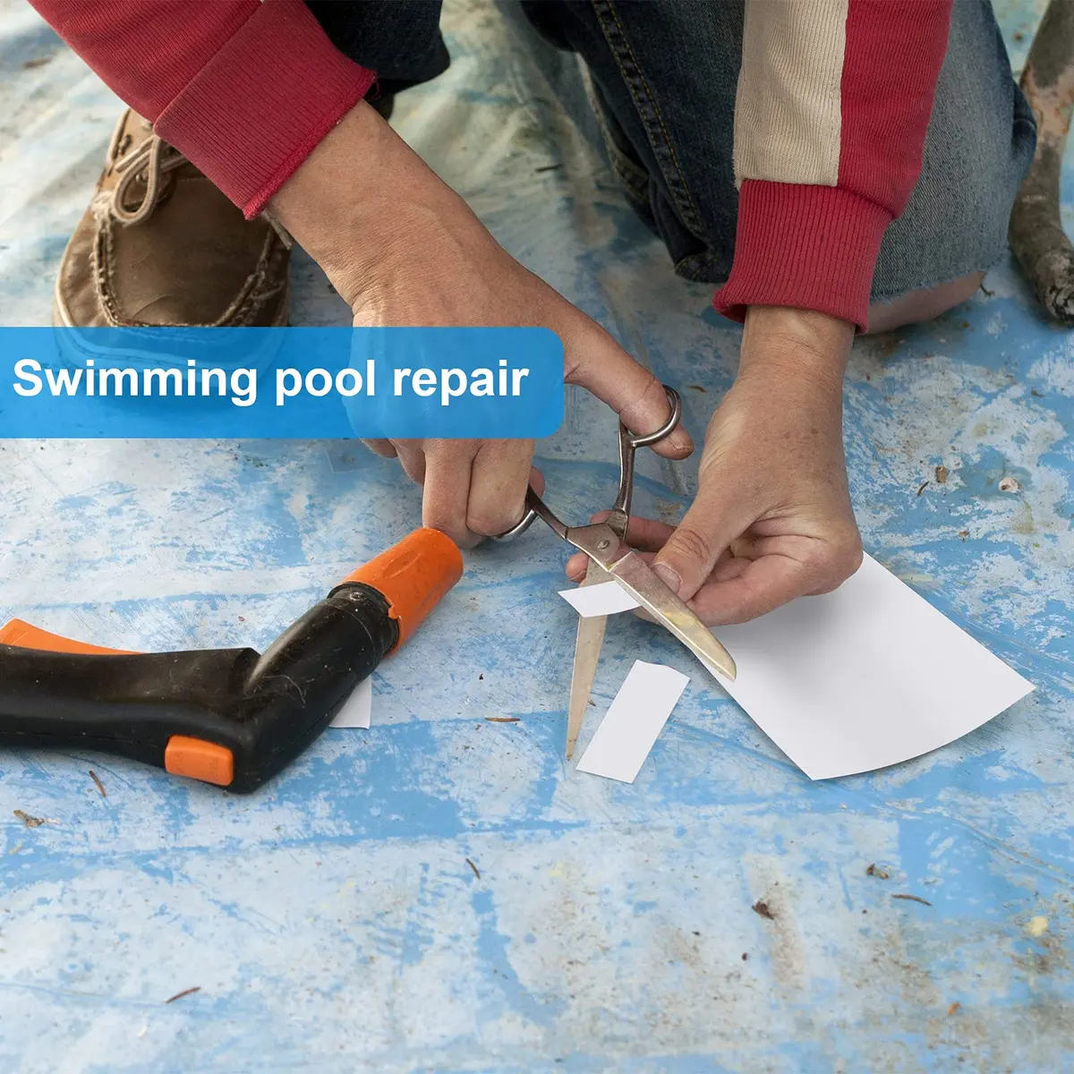 Syhood Vinyl Pool Patch 2.8 ft x 4.1 ft | Waterproof PVC Repair Kit for Pools & Inflatable Items - view 7