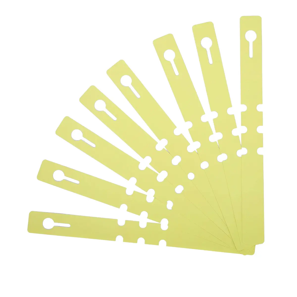 MIHEY Yellow Plastic Plant Tags with Marker Pen, 20cm (7.87 inch) - 200 Pcs | Durable & Waterproof Garden Markers - view 3