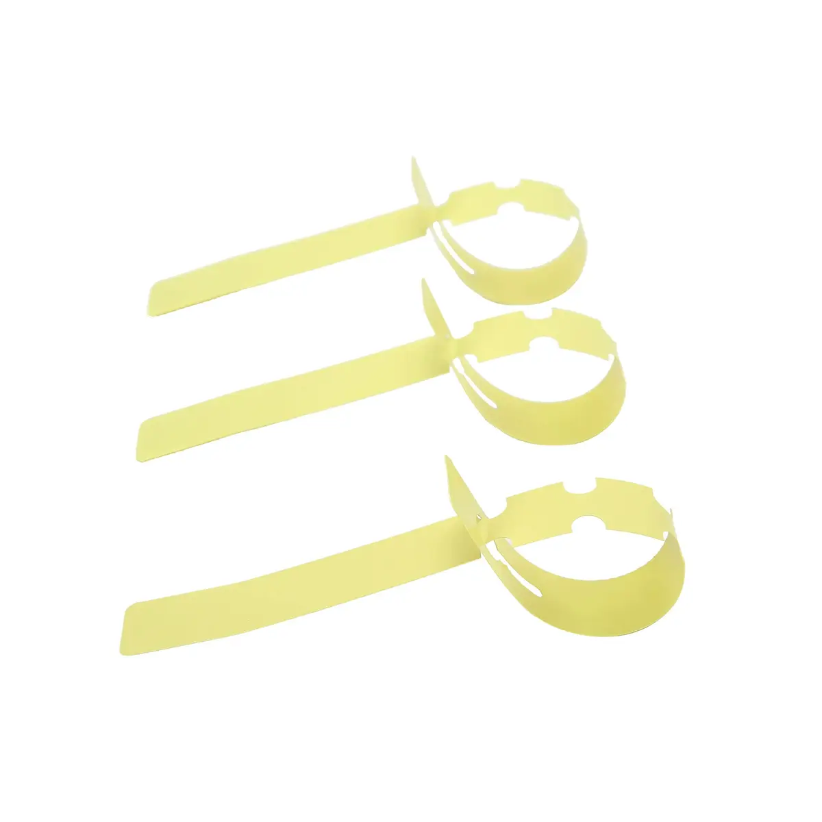 MIHEY Yellow Plastic Plant Tags with Marker Pen, 20cm (7.87 inch) - 200 Pcs | Durable & Waterproof Garden Markers - view 4
