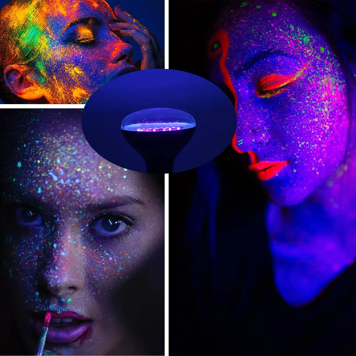 U4GLORY BR30 UV Black Light Bulb 2-Pack | 15W E26 Base UVA 385-410nm - view 3