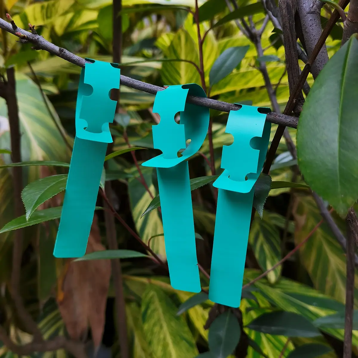 MIHEY Green Plastic Plant Tags with Marker Pen, 2cm x 20cm (0.79" x 7.87") | 200 Pcs Wrap Around Hanging Tree Labels - view 6