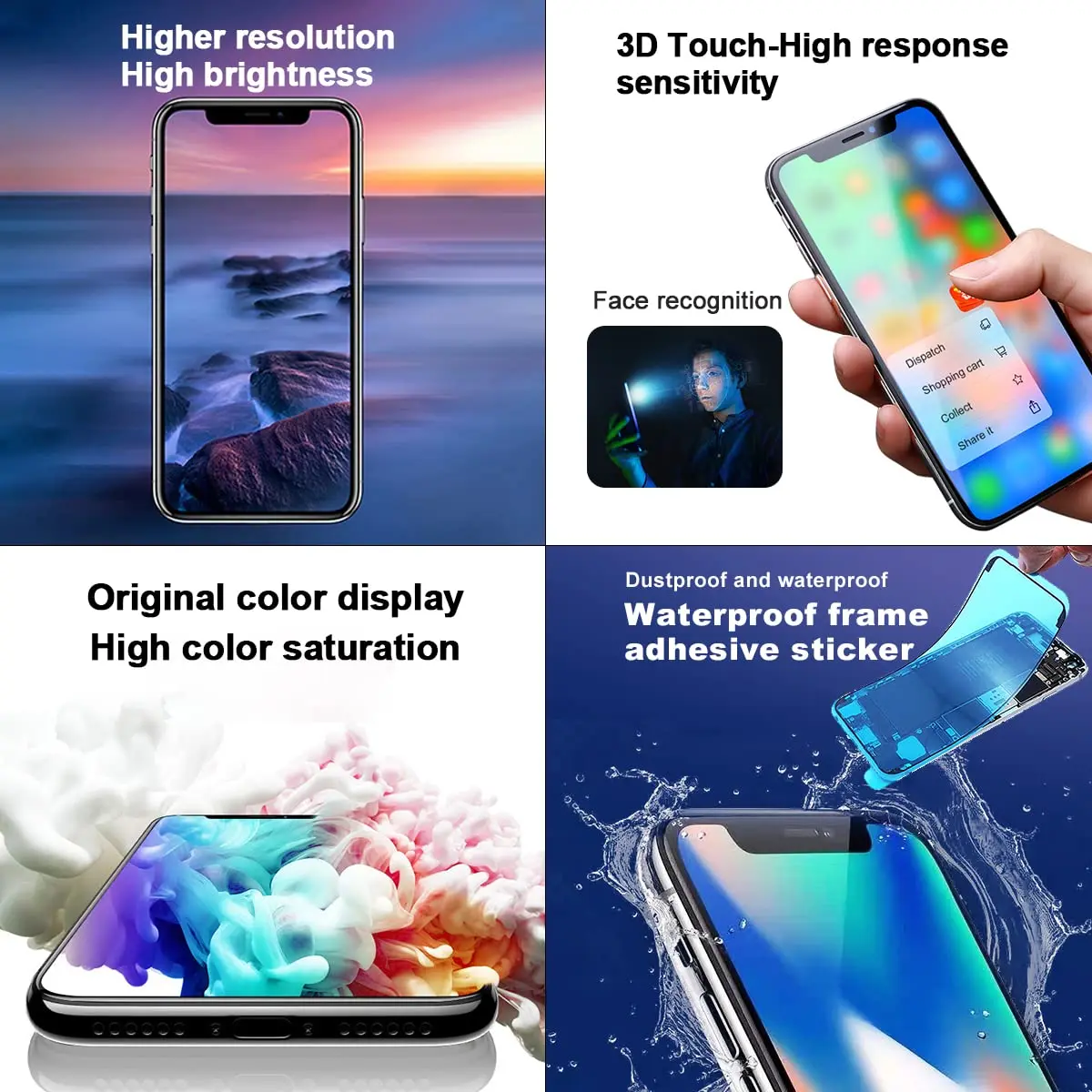 EFAITHFIX iPhone 11 Screen Replacement LCD Assembly 6.1 Inch | Incell Display with Tools - view 4