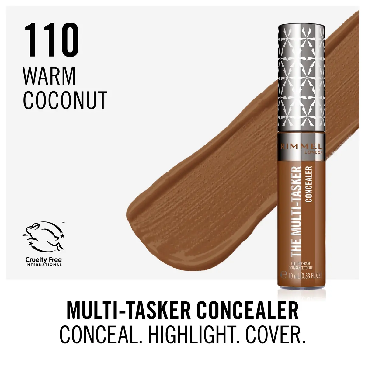 Rimmel Multi-Tasker Concealer 0.33oz | Crease-Proof, Waterproof, 24-Hour Wear, Vegan Formula - view 2