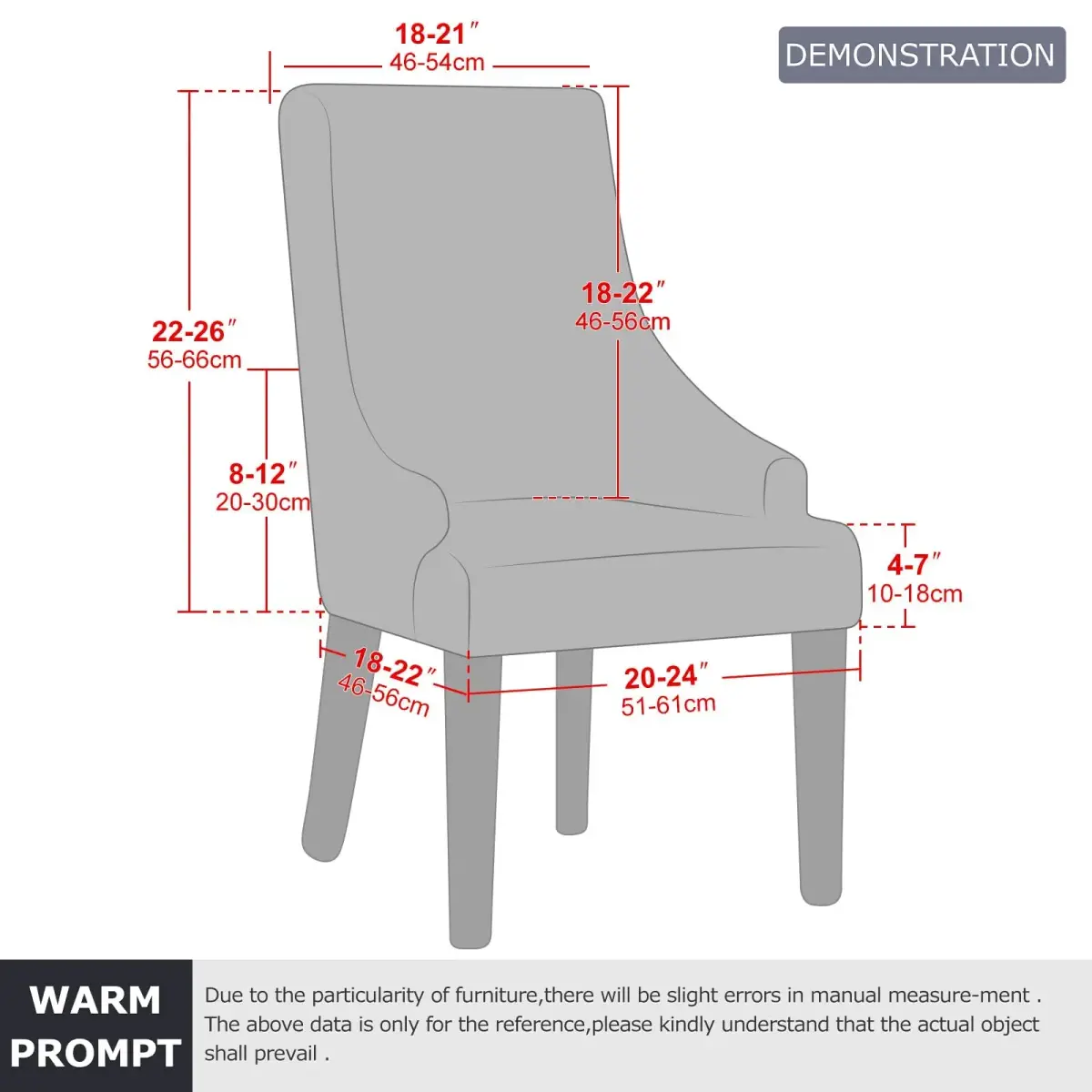 Lellen Velvet Stretch Wingback Chair Cover 18-22" Seat Length | Teal Protector for Indian Homes - view 4