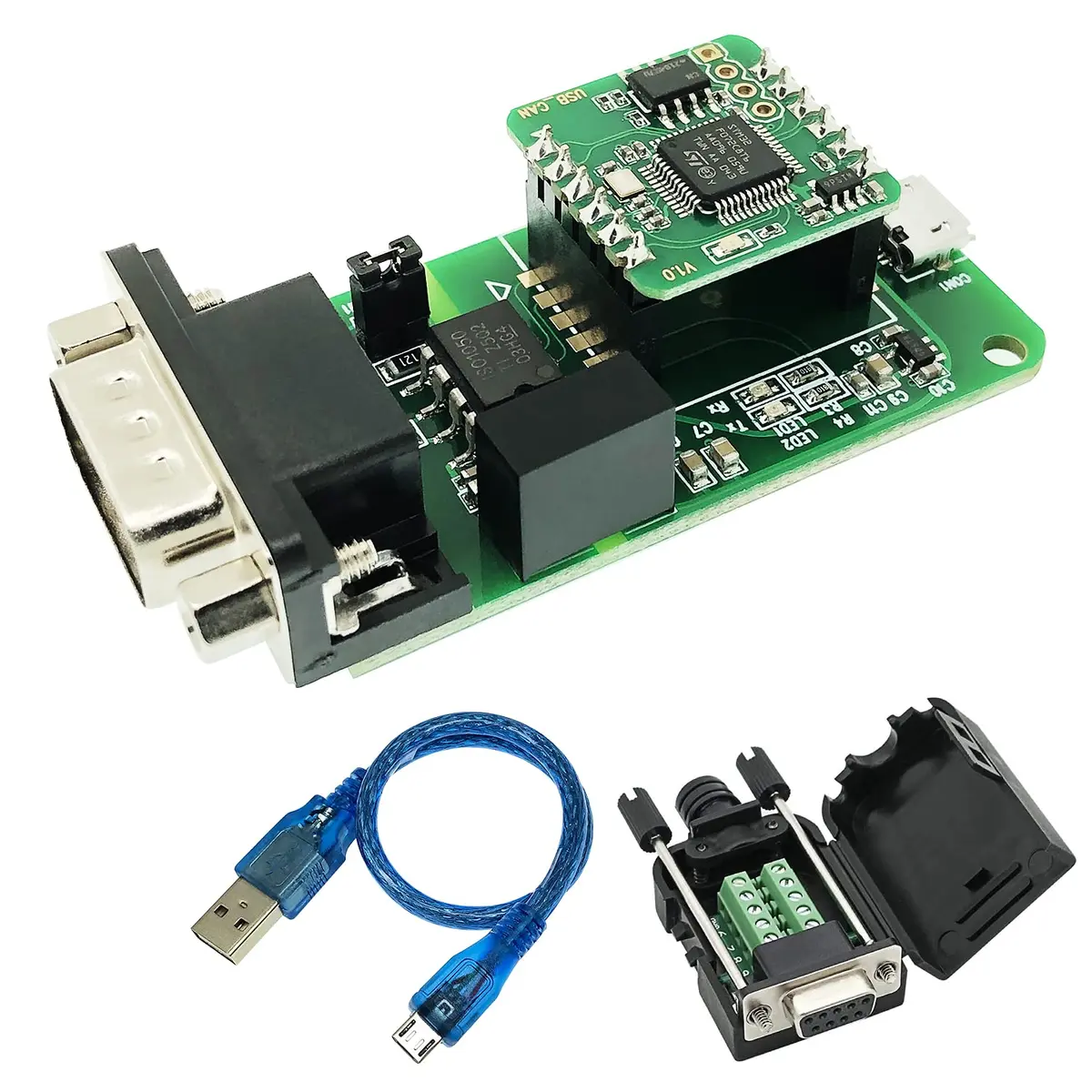 innomaker USB to CAN Converter Module for Raspberry Pi & SBCs | Plug and Play, 3000V Isolation - main product image