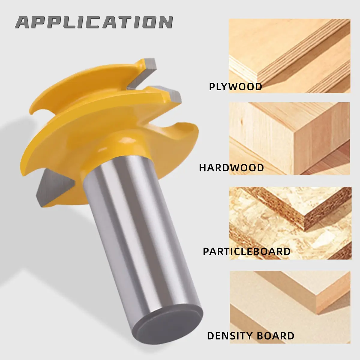 Newdeli 45 Degree Lock Miter Router Bit 1/2" Shank, 1/2" Stock | Connects Boards at 90 Degrees for Woodworking - view 5