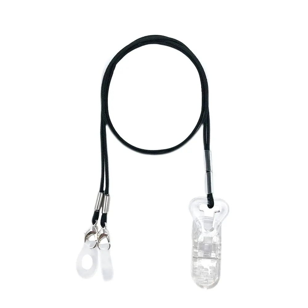 Anico BTE Hearing Aid Clip with Silicone Loops & Carry Case | Secure Anti-Lost Lanyard for Adults & Kids - main product image