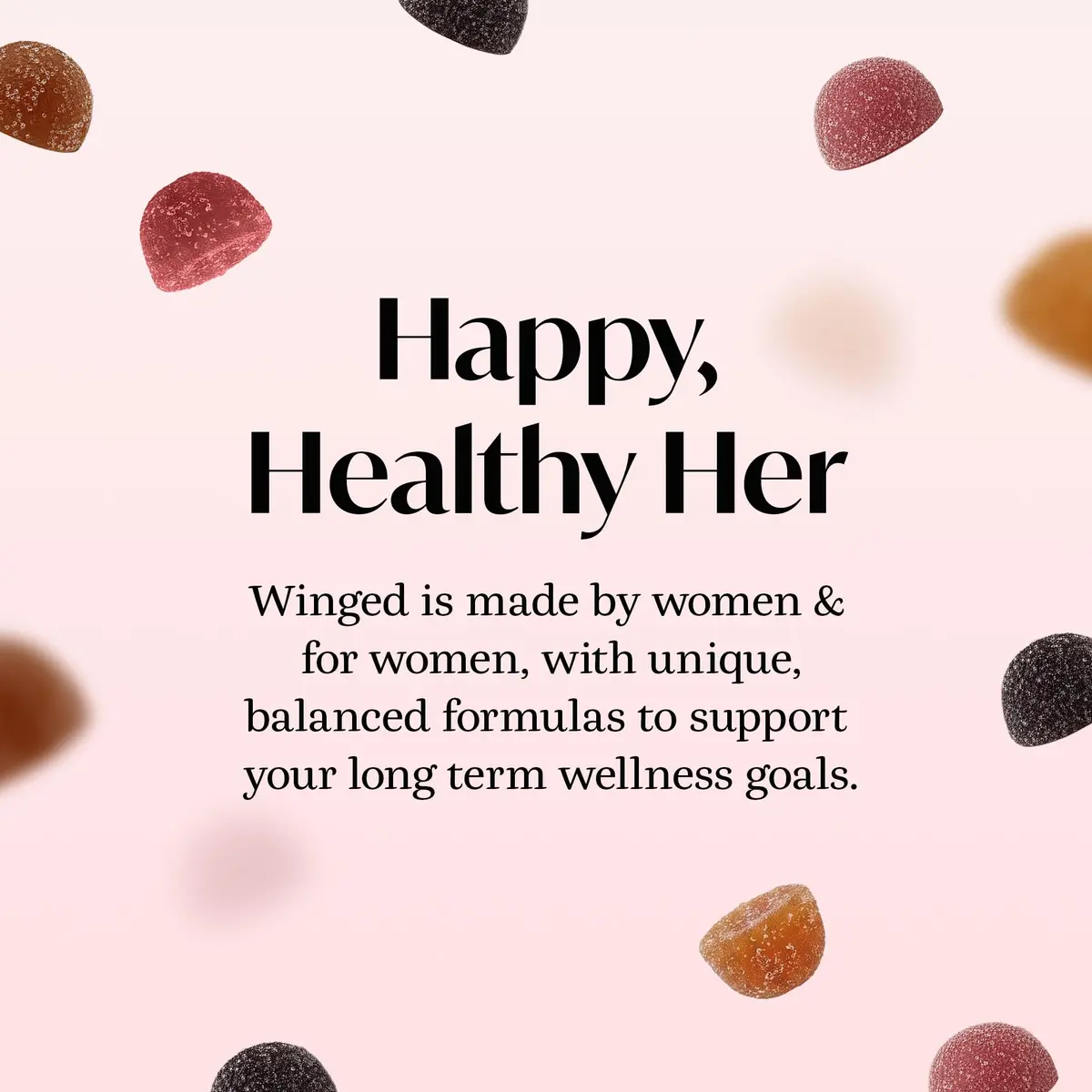 Winged Wellness Rise Up, Energy & Focus Gummies for Women, 60 Gummies | Vegan, Gluten-Free Pineapple Flavor - view 7