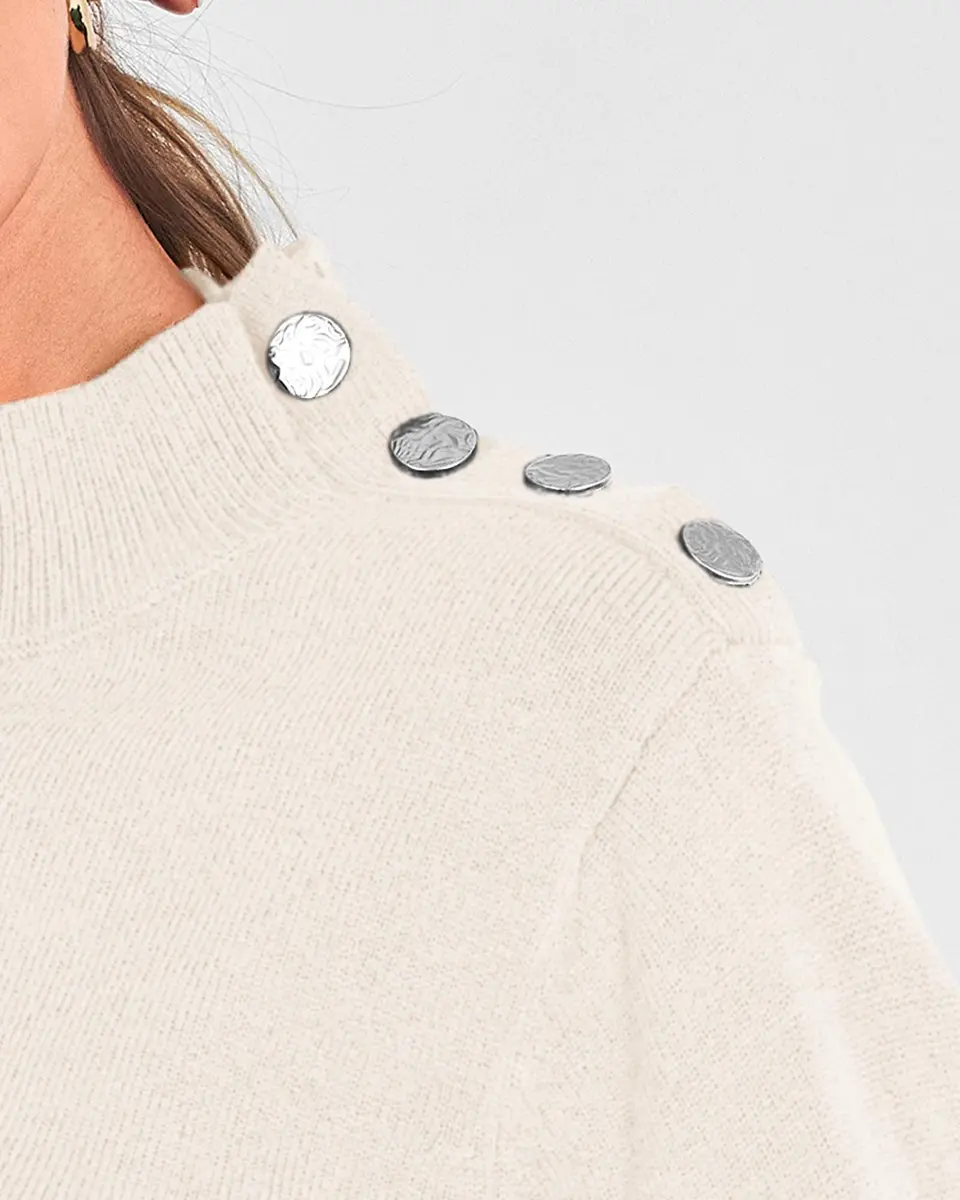 KIRUNDO Fall Sweater for Women Striped Turtleneck | Cozy, Trendy & Soft Knit (M) - view 6