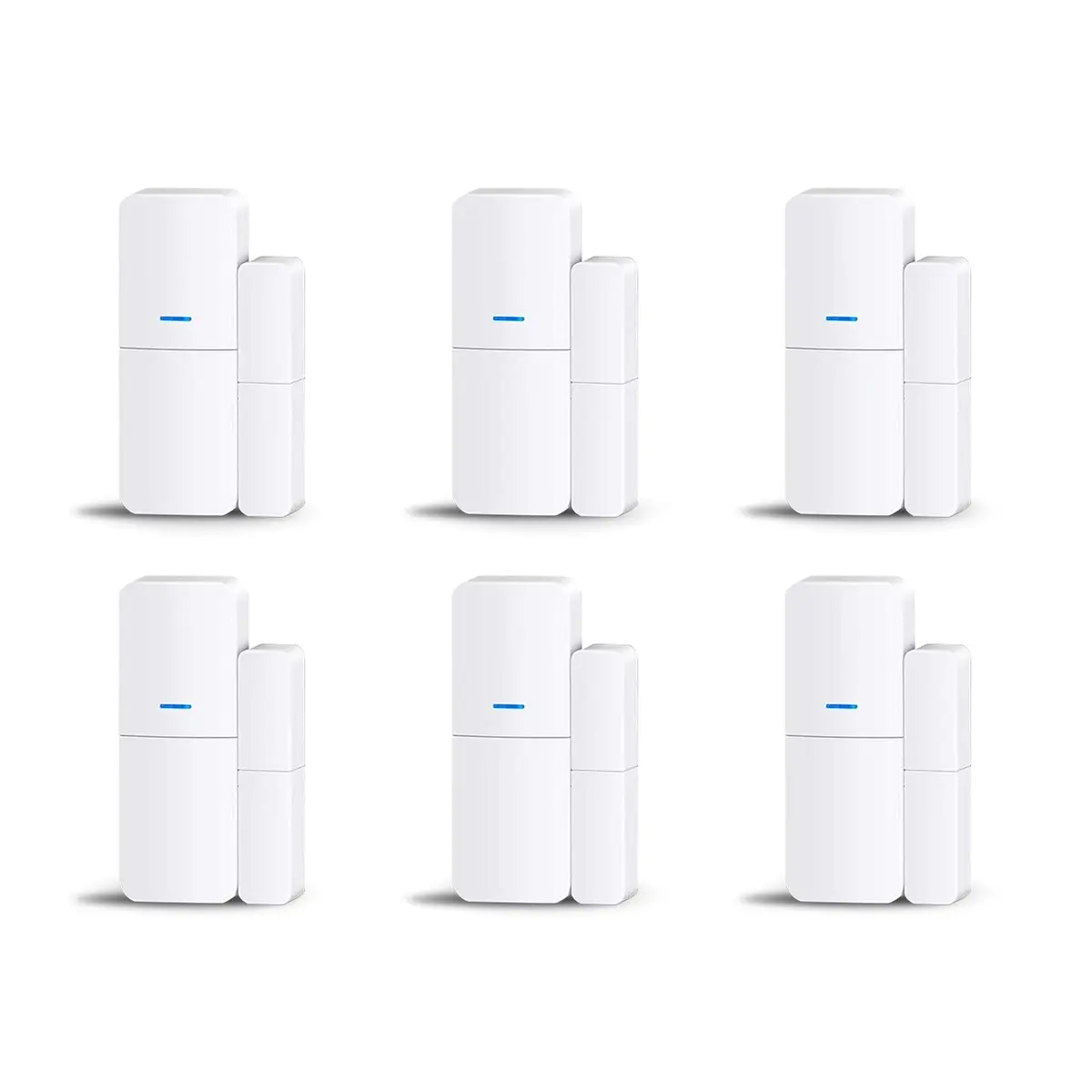 tolviviov Entry Sensor (Pack of 6) - Wireless Contact Sensor for Doors and Windows | 120dB Alarm - main product image