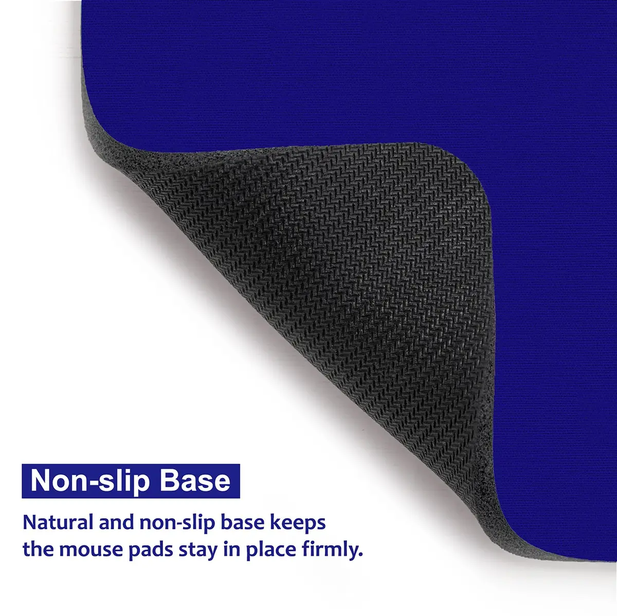 Audimi Small Mouse Pad 6 x 8 Inch, Mini Mouse Pad Thick for Laptop Wireless Mouse Home Office Travel, Portable & Washable (Blue) | Smooth Glide & Non-Slip Base - view 5