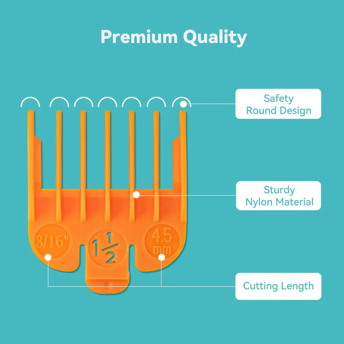 LAVEST Clipper Guards Set Compatible with Wahl Clippers | Color-Coded Guide Combs for Hair Cutting - view 5