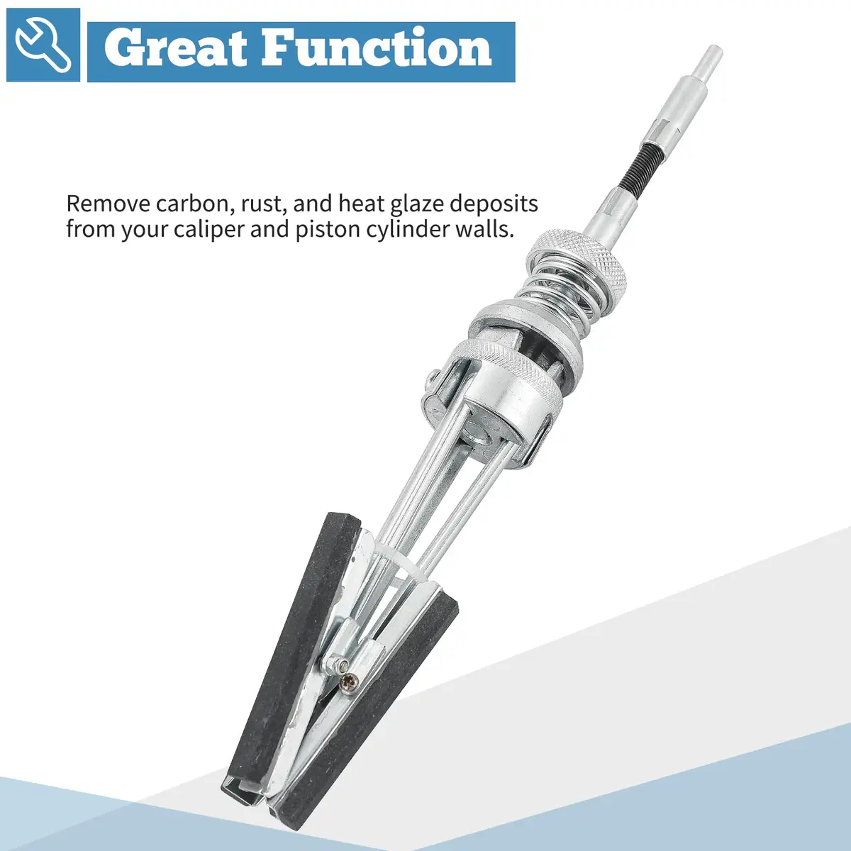 ATPEAM 5cm-17.8cm Engine Cylinder Hone Tool with 3 Replaceable 220 Grit Stones | Deglazer for Drills - view 7