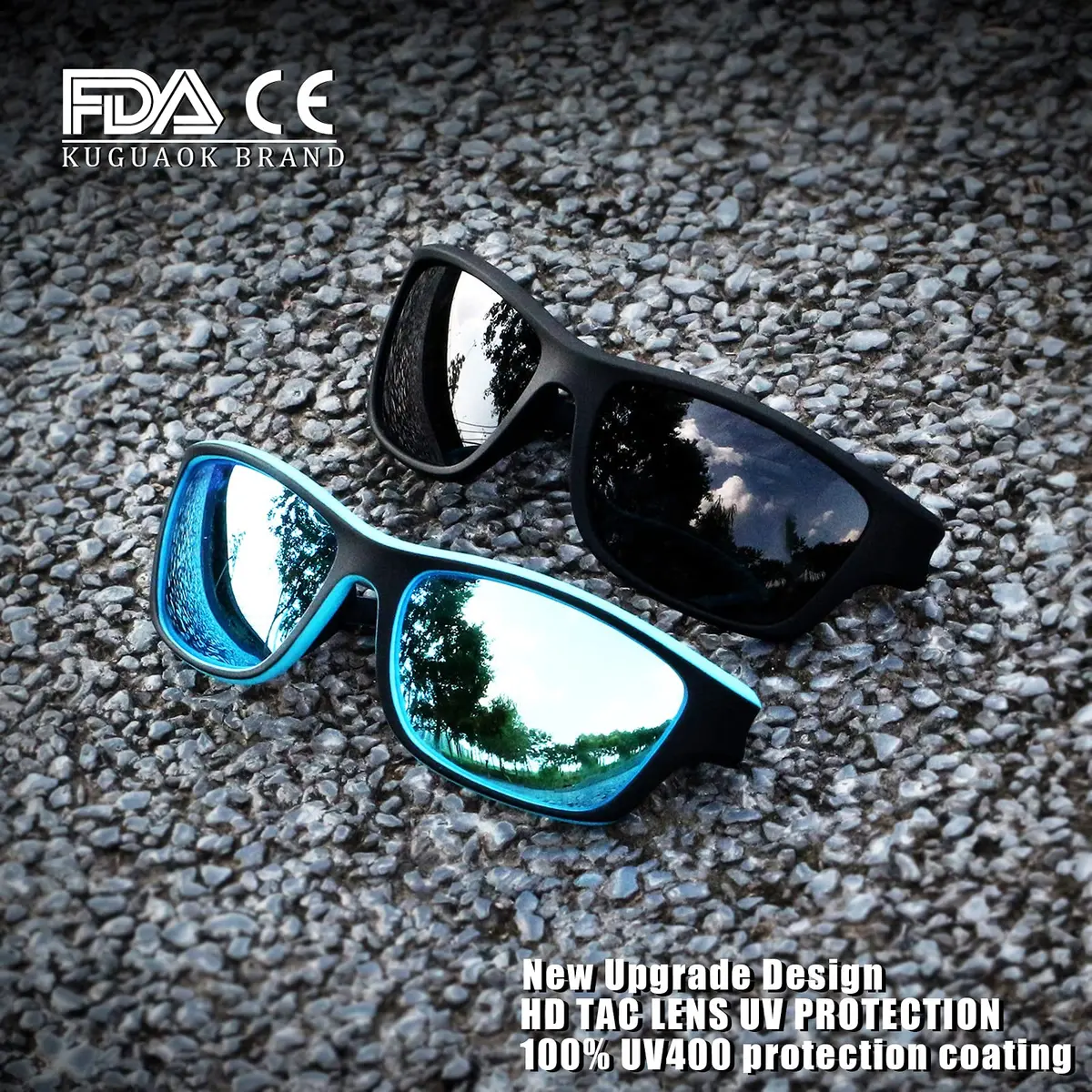 KUGUAOK Polarized Sports Sunglasses for Men | UV 100% Protection, Cycling & Driving Ready - view 3