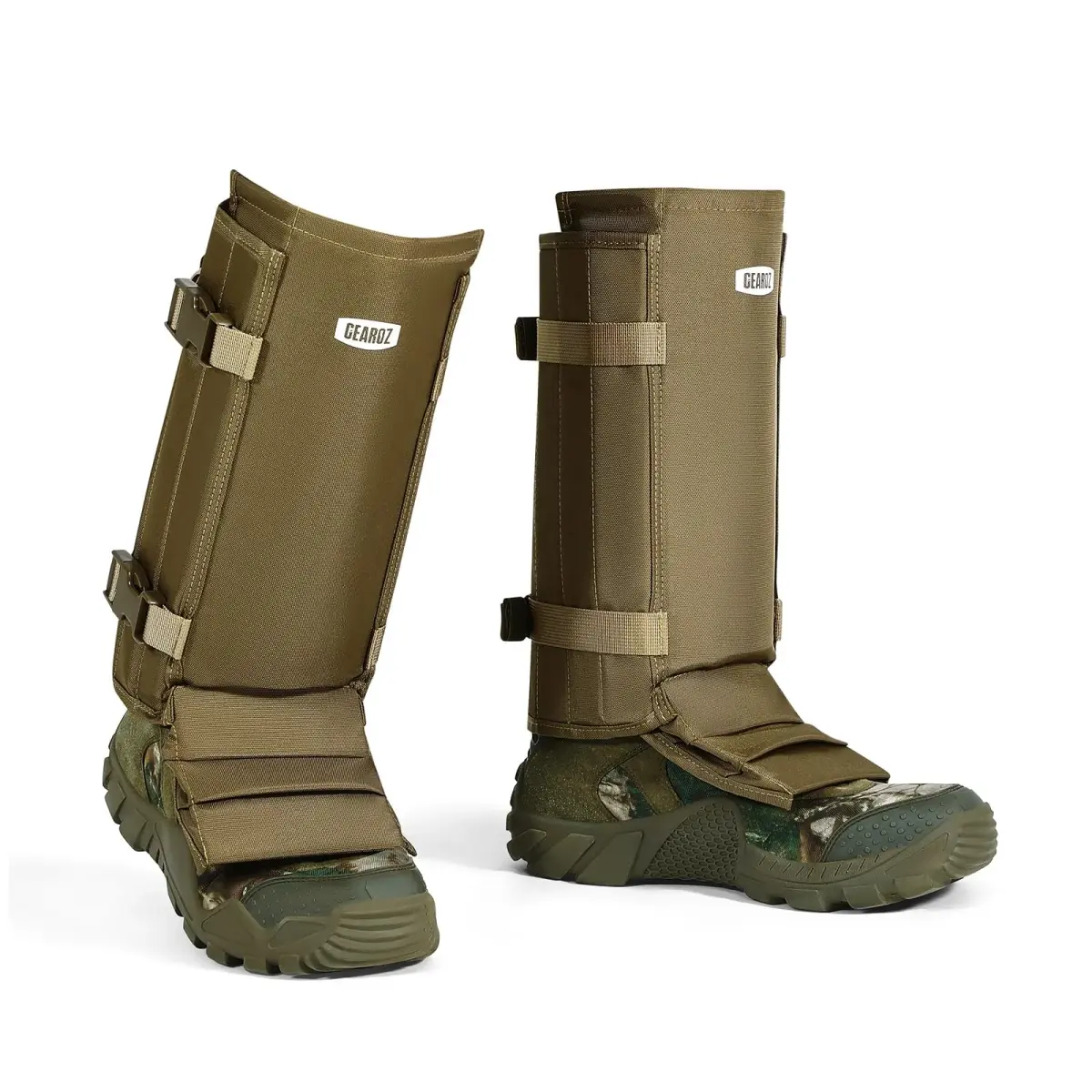 GearOZ Snake Gaiters Chaps Khaki | 1000D Oxford & Polypropylene Anti-Snake Bite Guards for Men & Women - view 9