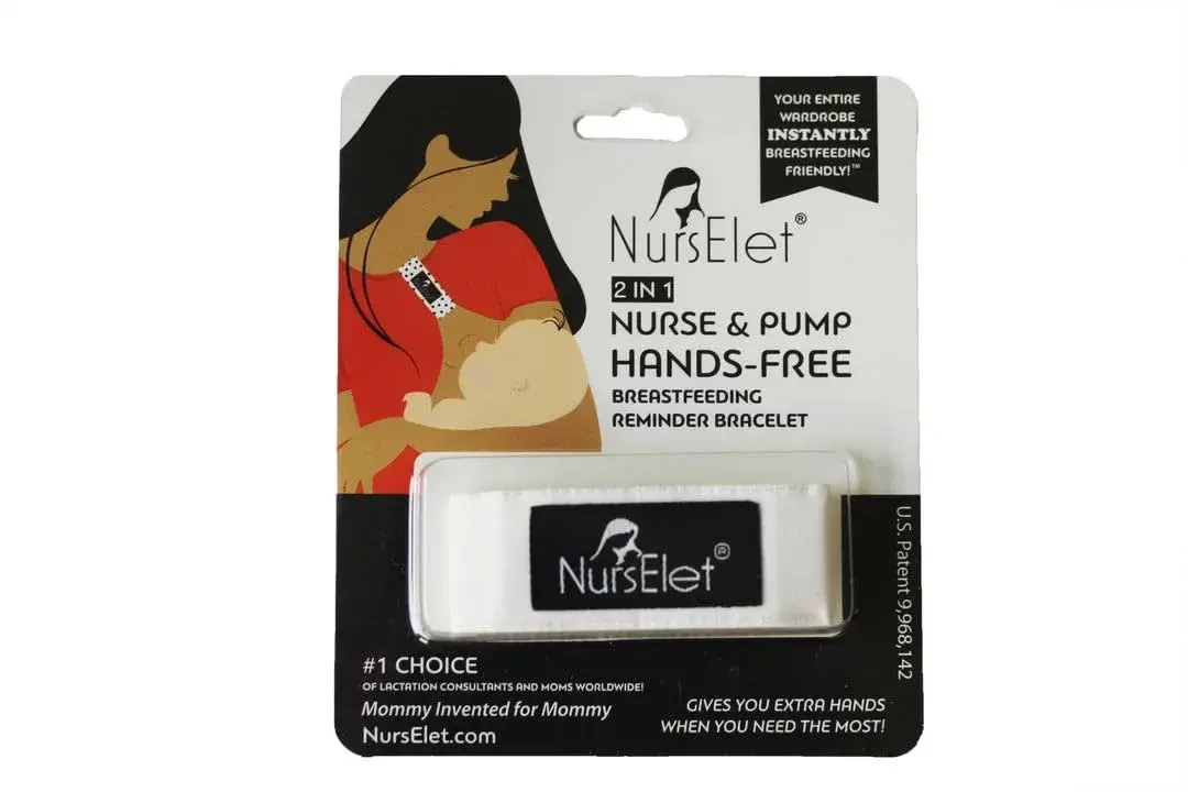NursElet Nursing Bracelet 2 Units | Hands-Free Shirt Holder for Breastfeeding & Pumping - main product image