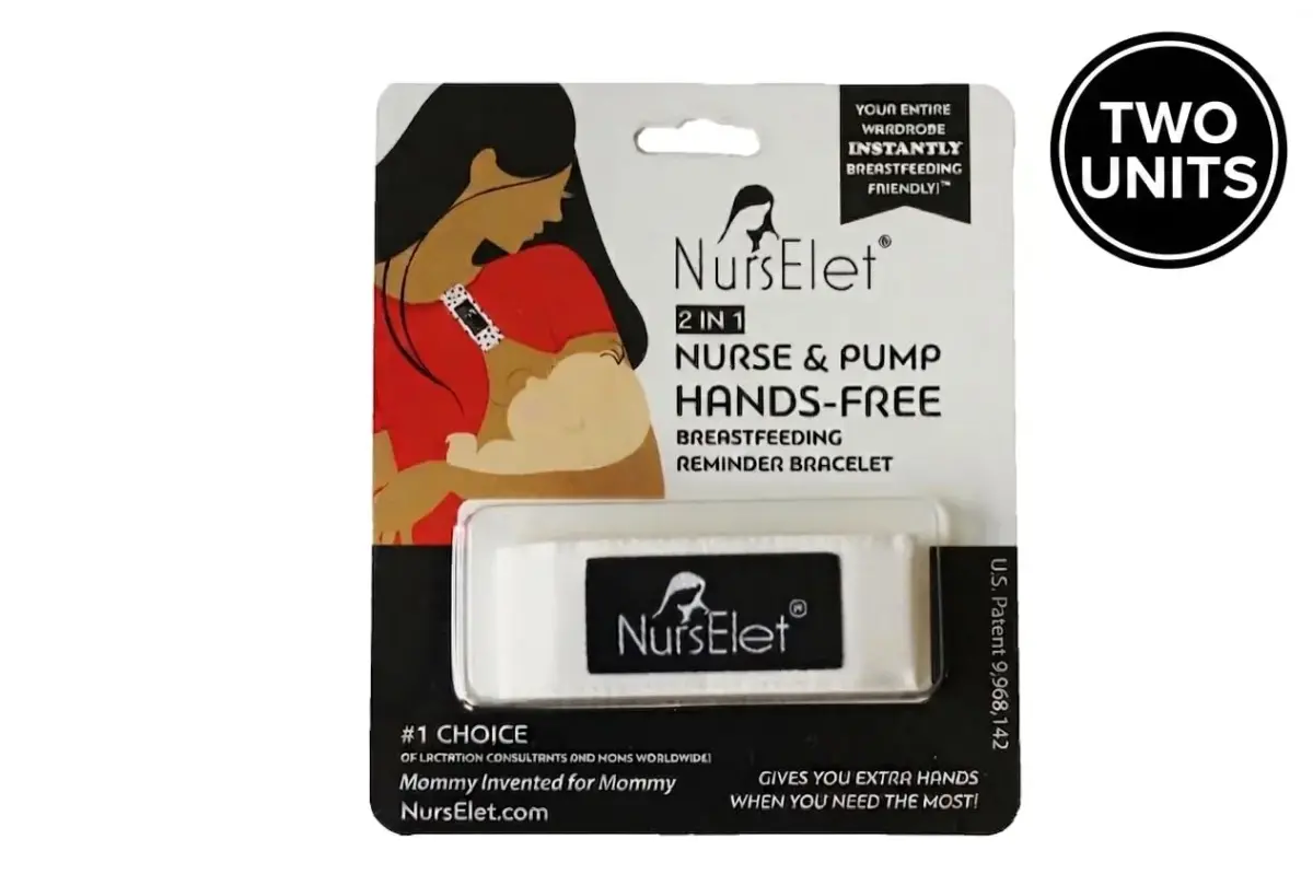 NursElet Nursing Bracelet 2 Units | Hands-Free Shirt Holder for Breastfeeding & Pumping - view 6