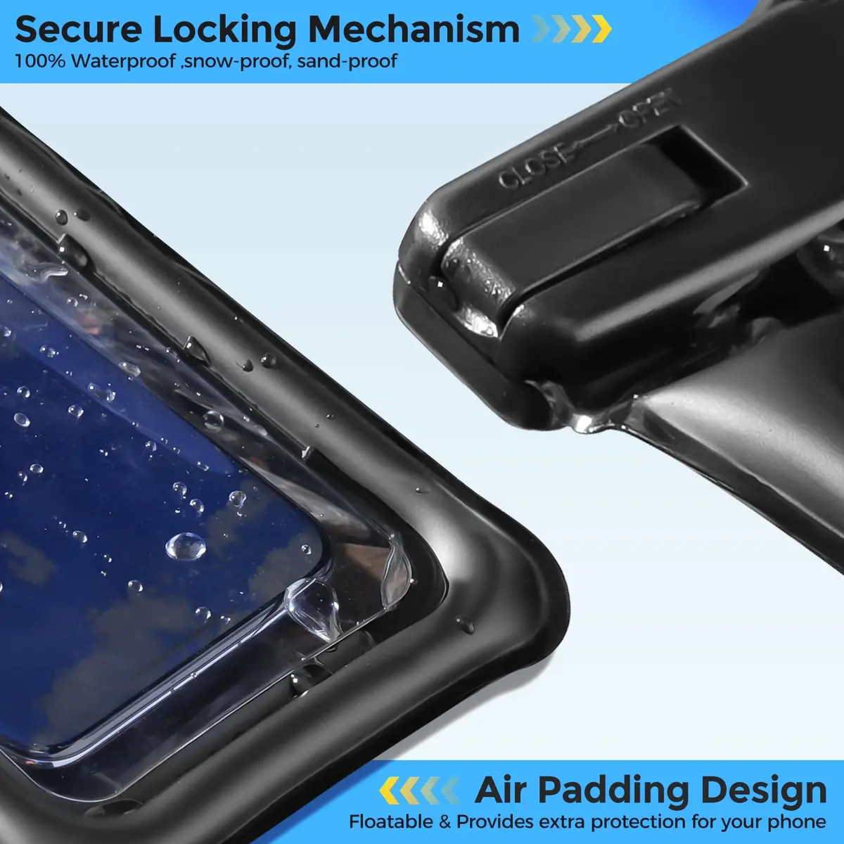 ProCase Waterproof Phone Pouch 2 Pack | IPX8 Floating Dry Bag for 7" Phones - view 6