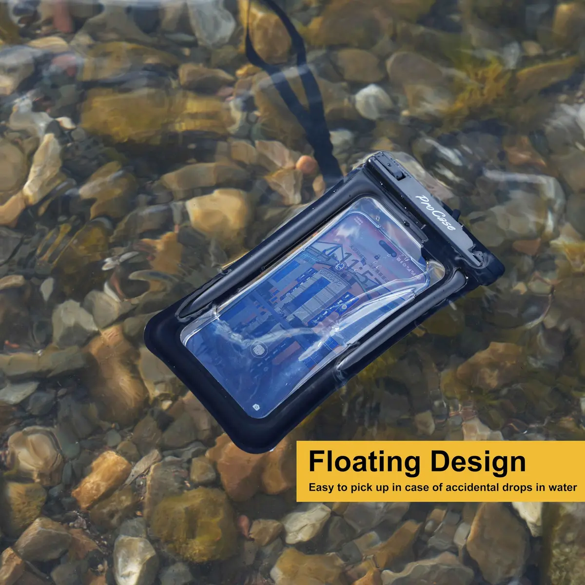 ProCase Waterproof Phone Pouch 2 Pack | IPX8 Floating Dry Bag for 7" Phones - view 2