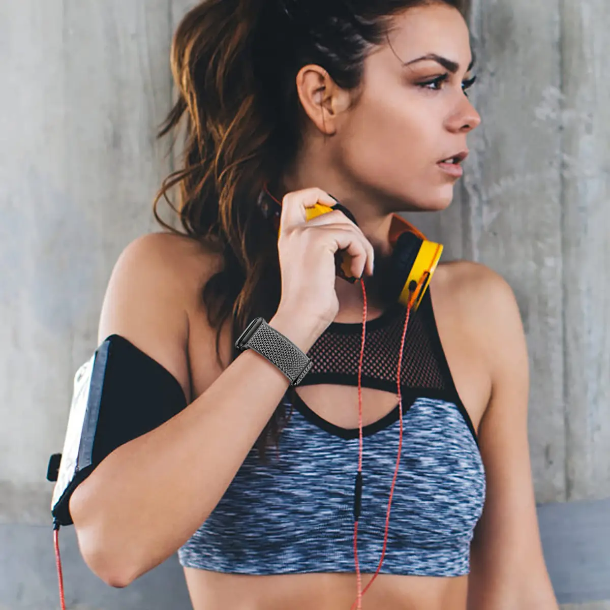 Lerobo Adjustable Nylon Solo Loop Band Compatible with Apple Watch 38mm-49mm | Breathable & Sweat-Resistant Sport Band - view 6