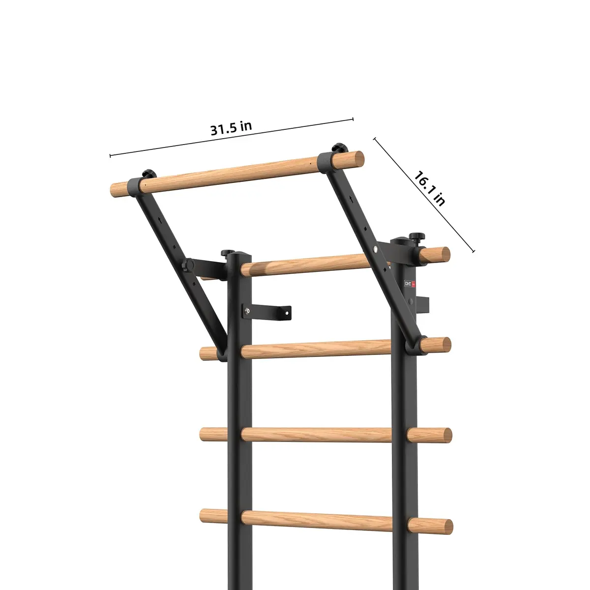 DHT DYNAMIC HEALTH TECH Pull-Up Bar Wall Mounted | Home Office Fitness Accessory - view 5