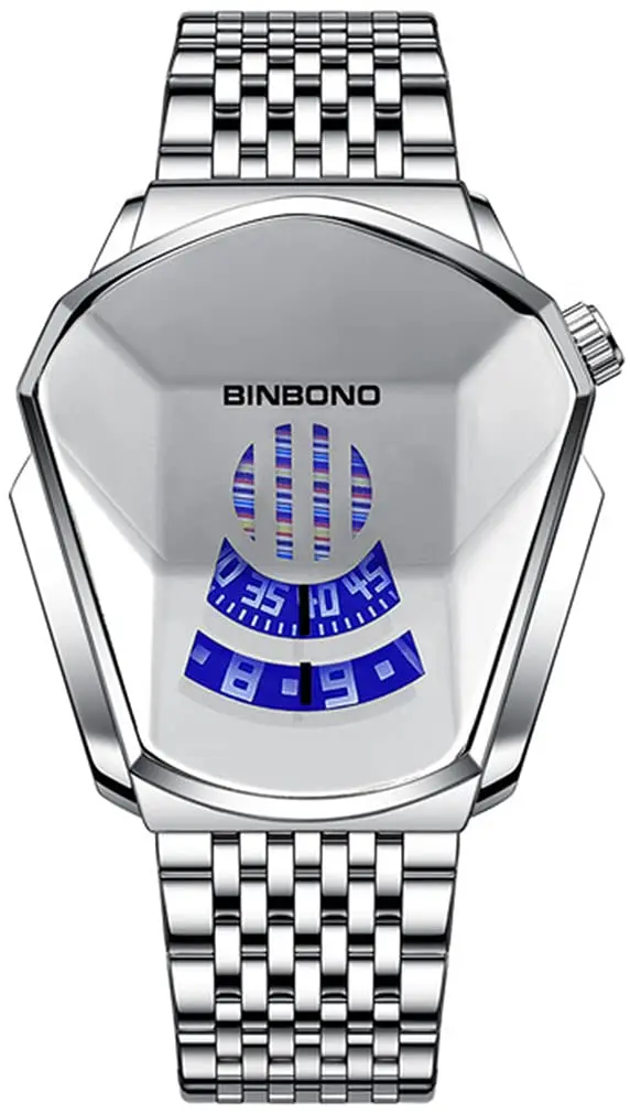 Gosasa Men's Quartz Wristwatch 43.5mm | Waterproof Stainless Steel Geometric Design - main product image