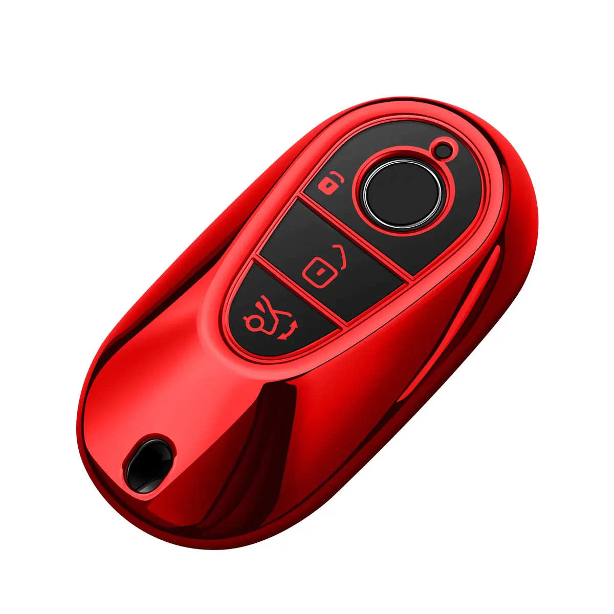 Tukellen for Mercedes Benz Key Fob Cover Red | Soft TPU Case Protector Compatible with 2021-2026 S-Class & More - main product image