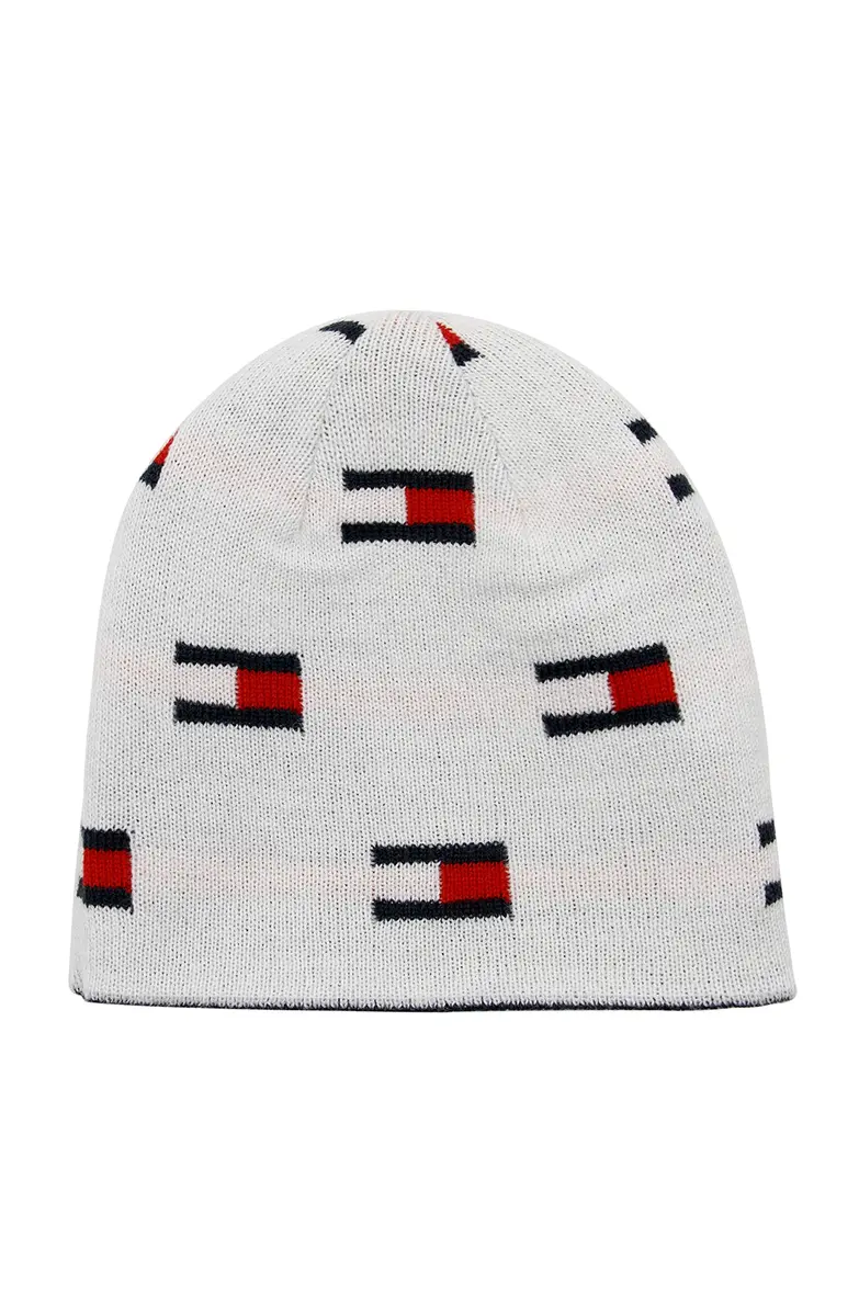 Tommy Hilfiger Boys Beanies, Navy, One Size | Reversible Winter Hat for Kids - view 2