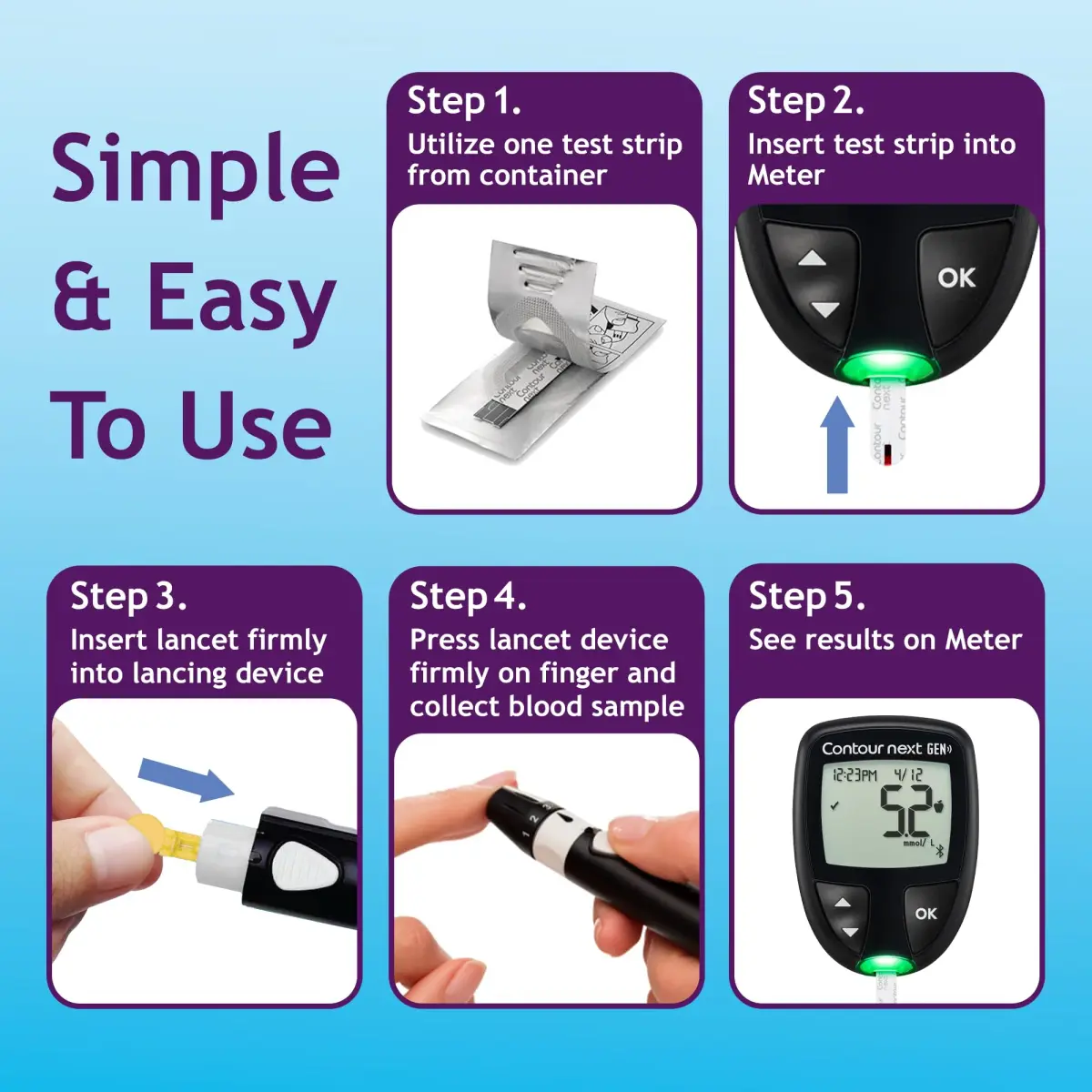Ascensia CONTOUR NEXT Blood Glucose Test Strips, 15 Count | Proven Accuracy for Diabetes Management - view 5