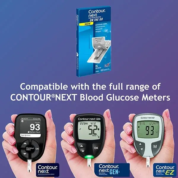 Ascensia CONTOUR NEXT Blood Glucose Test Strips, 15 Count | Proven Accuracy for Diabetes Management - view 4