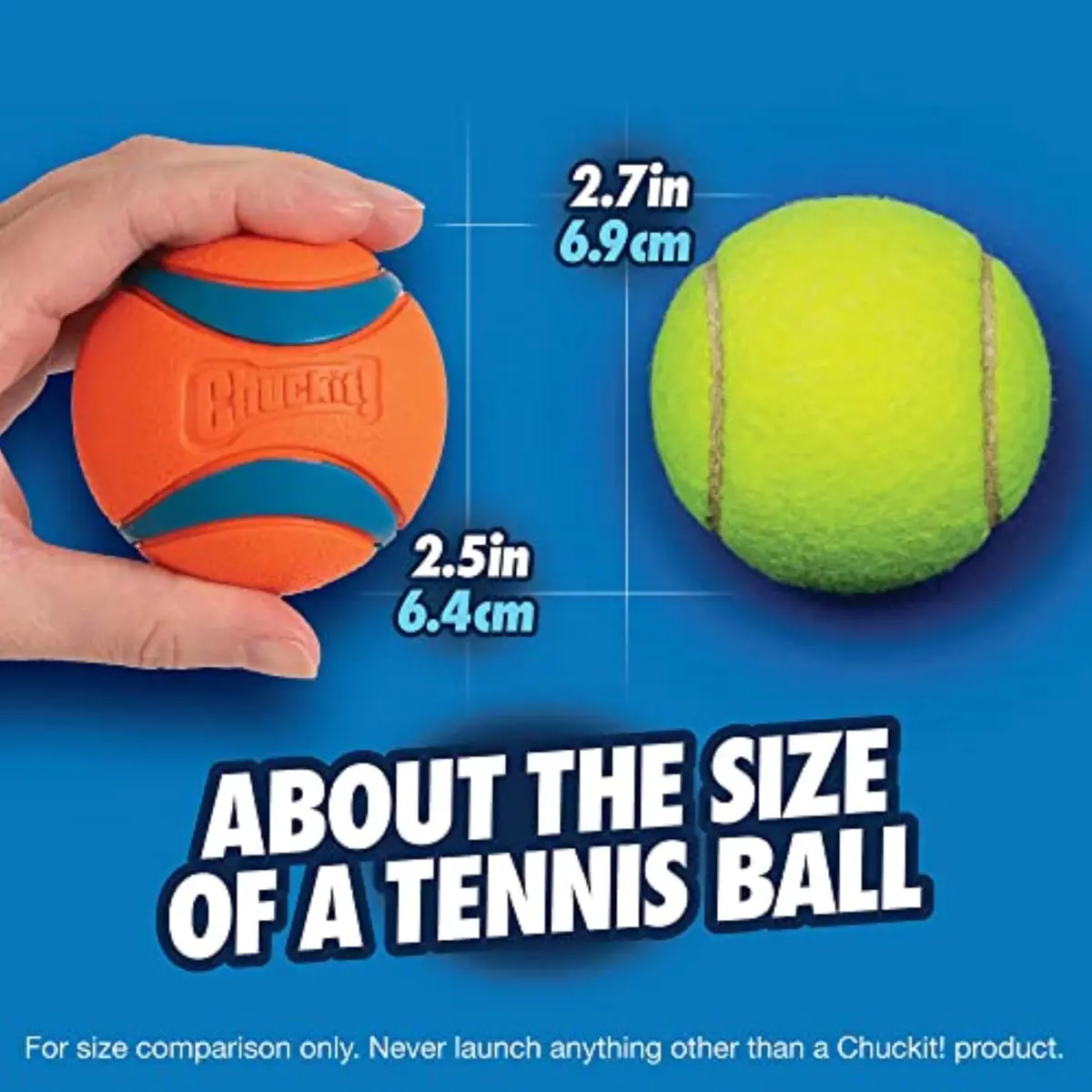 Chuckit! Ultra Ball Dog Toy 8-Pack with Bucket - Medium (6.4 cm) | Durable Rubber Fetch Balls for Dogs 20-60 lbs - view 4
