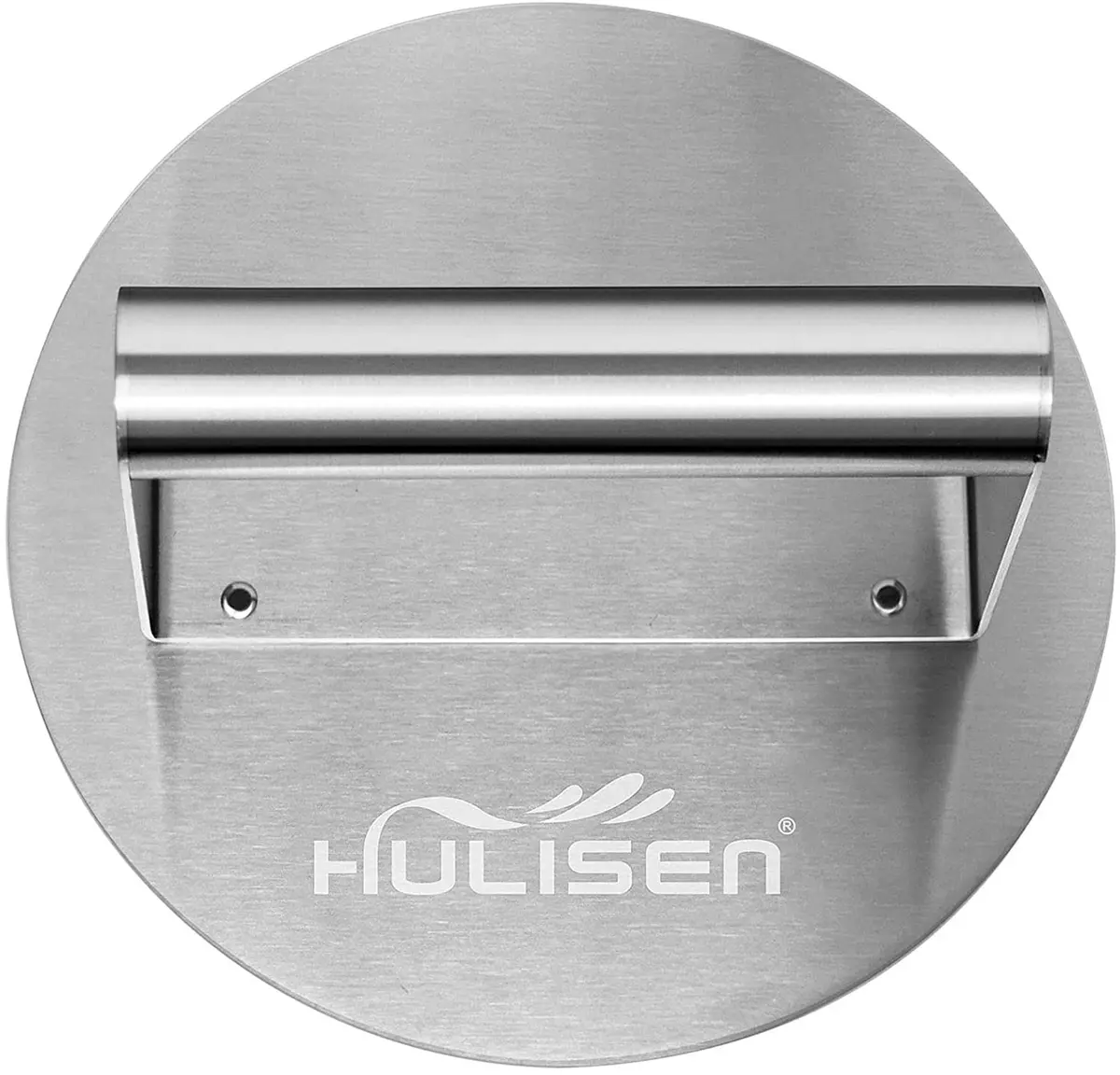 HULISEN Stainless Steel Burger Press 6.2-Inch Round | Flat, Non-Stick, Dishwasher Safe - main product image