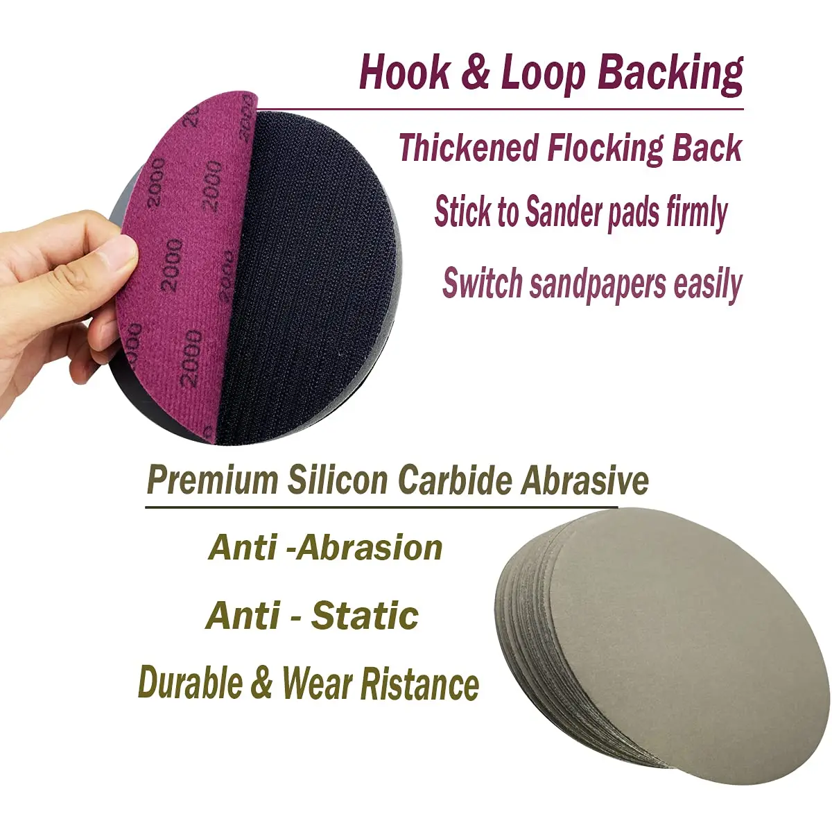 AutKerige 6 Inch Wet Dry Sandpaper Set | Assorted Grit 1000-5000 for Auto, Wood, Metal - view 5