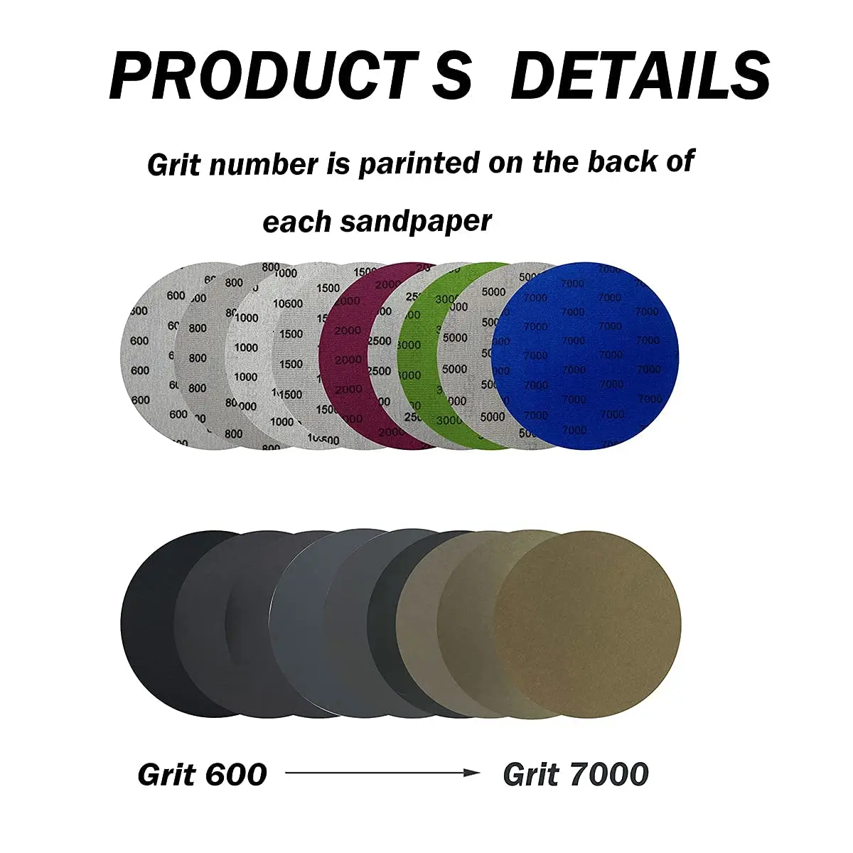 AutKerige 6 Inch 1500 Grit Wet Dry Sandpaper | Hook & Loop Discs for Auto & Home Use - view 6