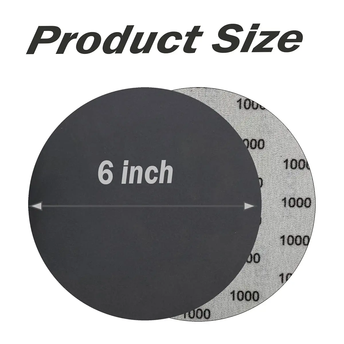 AutKerige 6 Inch 1000 Grit Wet Dry Sandpaper | Hook & Loop Discs for Auto & Home - view 5