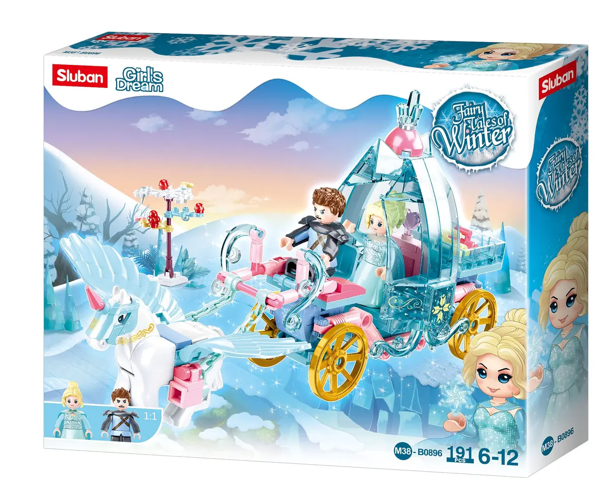 Sluban Fairy Tales of Winter Carriage 191Cs | Fully Compatible Building Set for Kids - main product image