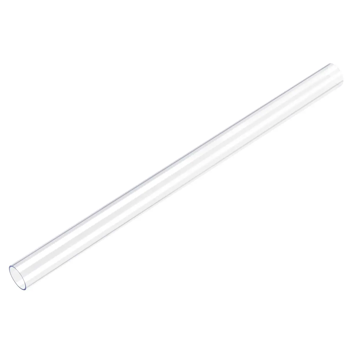 uxcell Rigid Clear Polycarbonate Tubing 20mm ID x 21mm OD x 305mm (1Ft) | High Impact Resistance - main product image