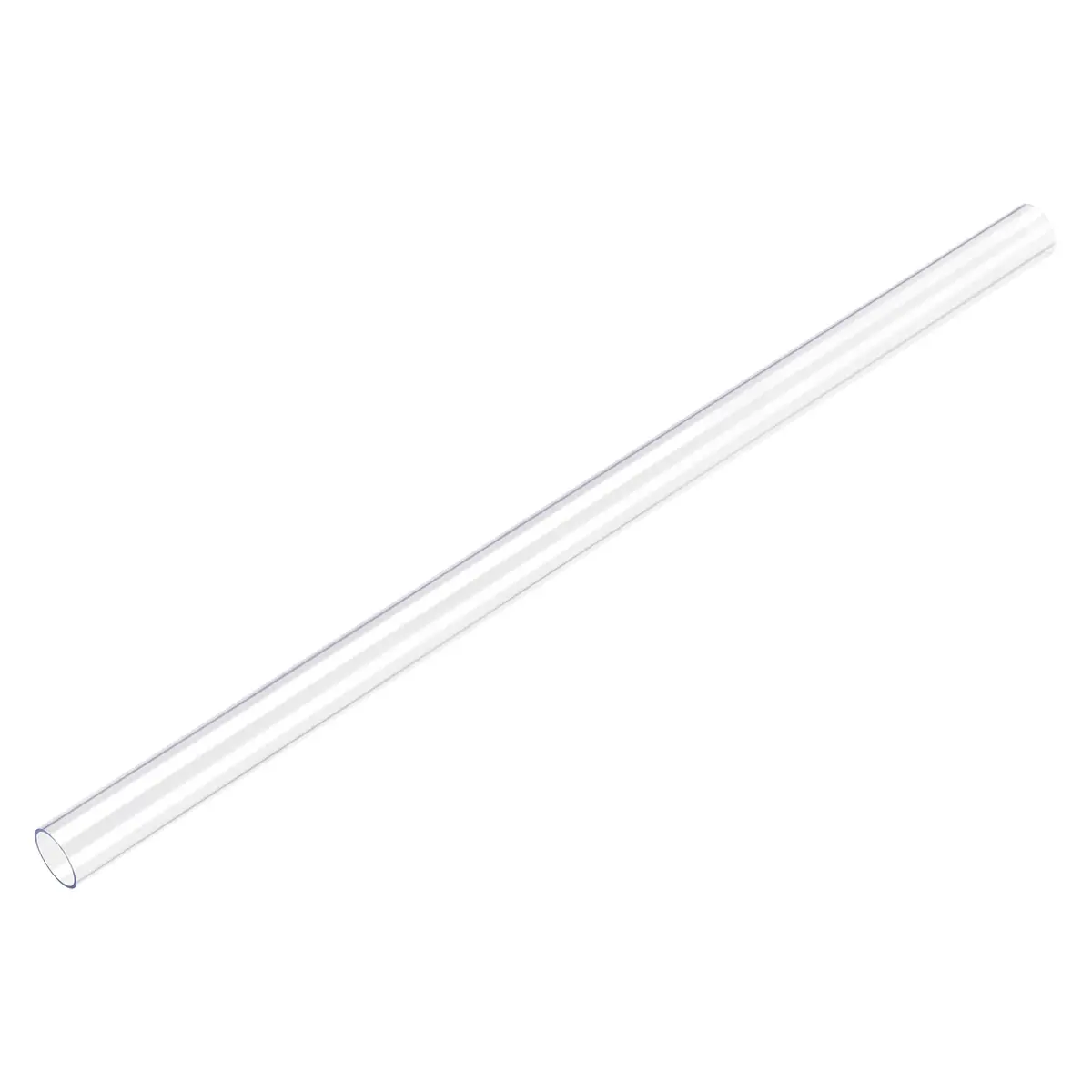 uxcell Rigid Clear Polycarbonate Tubing 11mm ID x 12mm OD x 30.5cm (1Ft) | Durable, High Transparency - main product image