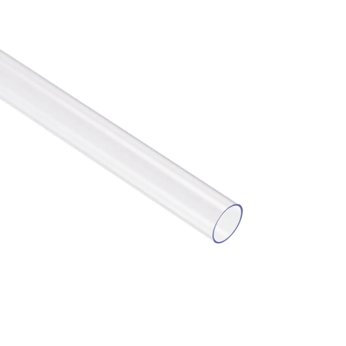 uxcell Rigid Clear Polycarbonate Tubing 11mm ID x 12mm OD x 30.5cm (1Ft) | Durable, High Transparency - view 3