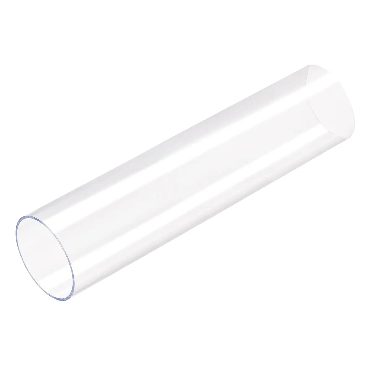 uxcell Clear Polycarbonate Rigid Round Tubing 71mm ID x 75mm OD x 305mm (1Ft) Length | Industrial Raw Material for DIY & Hardware - main product image