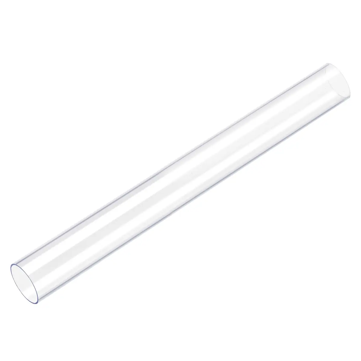 uxcell Rigid Round Clear Tubing 26mm ID x 28mm OD 1Ft | Impact-Resistant Polycarbonate Tube - main product image