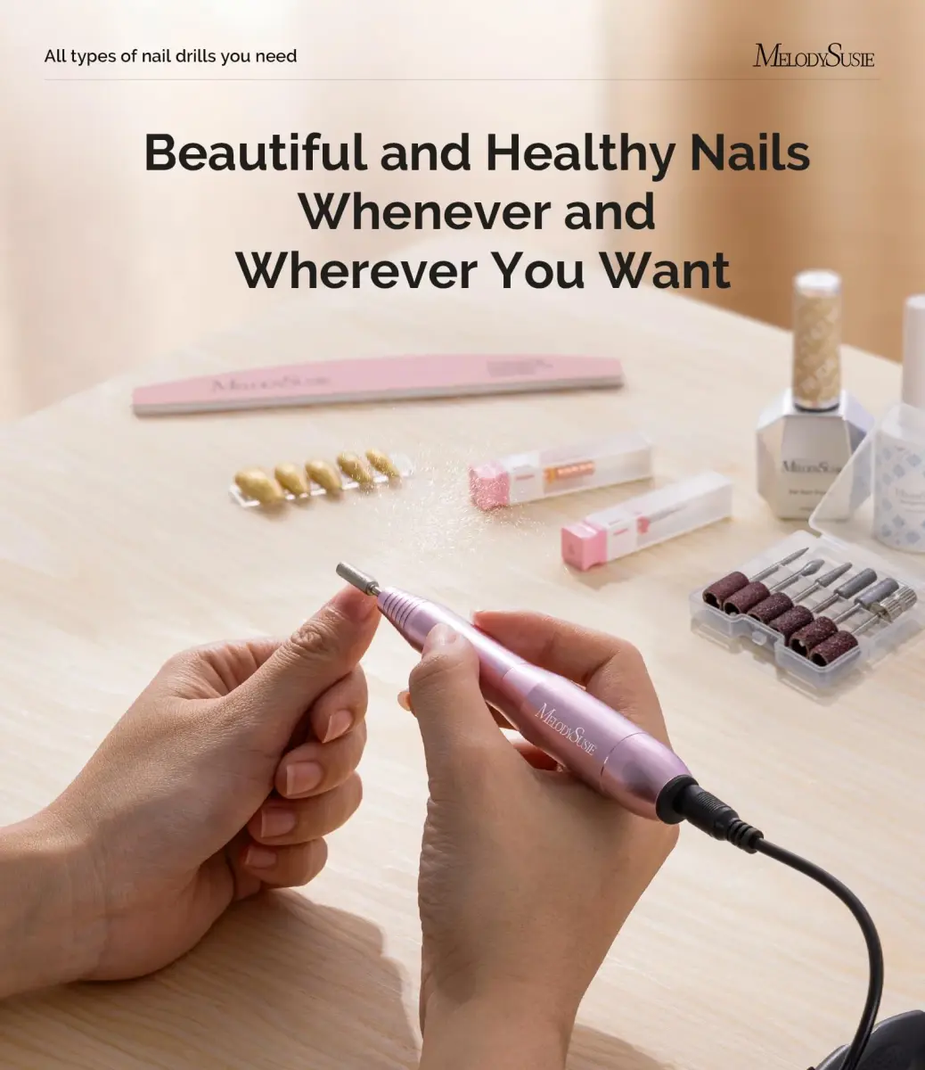 MelodySusie USB Nail Drill PC120I Purple | 20,000 RPM Portable Electric Nail File for Gentle Nail Prep - view 7