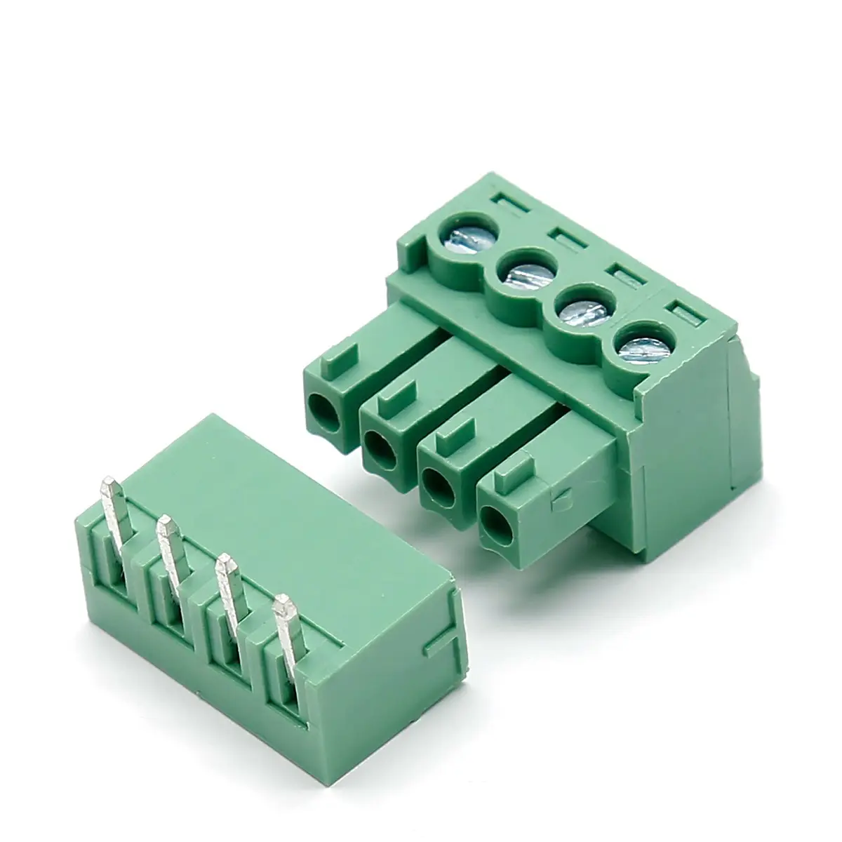 Bonsicoky 4-Pin 3.81mm Pitch PCB Screw Terminal Blocks (10-Set) | Industrial Grade Connectors for Electronics - view 4