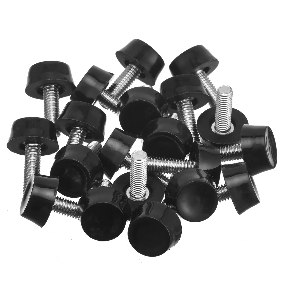 MILDWOO Furniture Levelers M6 Thread Adjustable Screw in 20 Pcs | Floor-Friendly Non-Skid Design - main product image