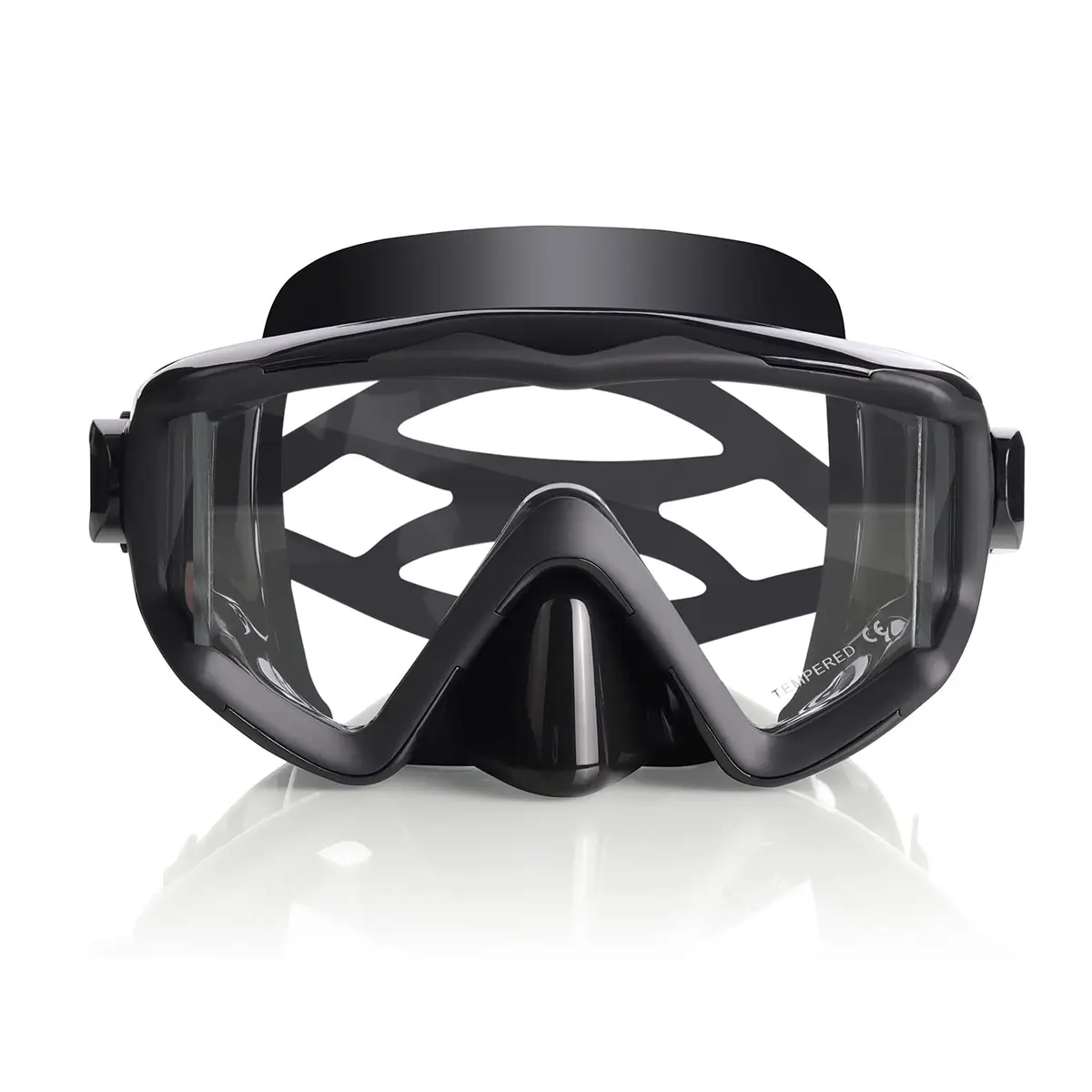 EXP VISION Pano 3 Window Scuba Diving Mask, Tempered Glass Snorkel Mask 280g (9.87 oz) | Wide View Anti-Fog Swim Mask - view 7