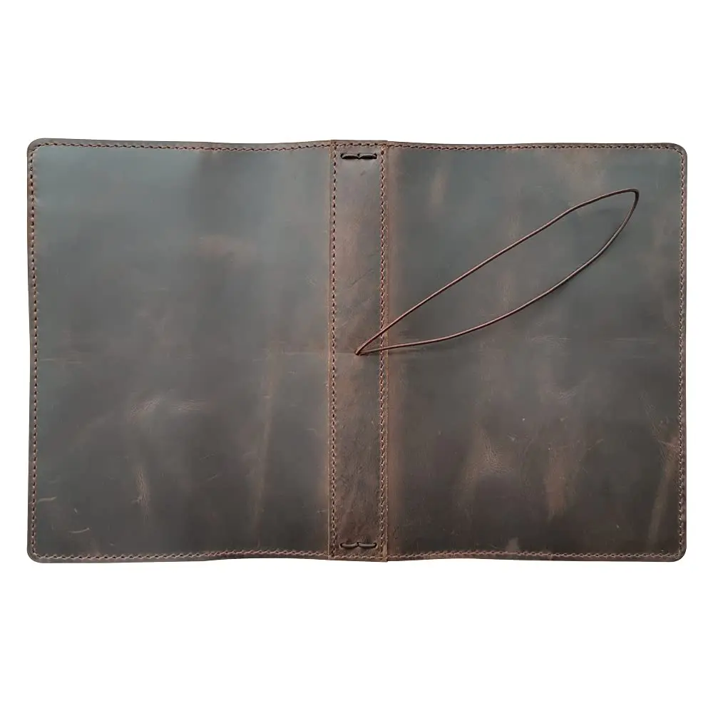 newestor Travelers Notebook Cover A5 Size Dark Brown Genuine Leather | Durable & Functional for Daily Use - view 4