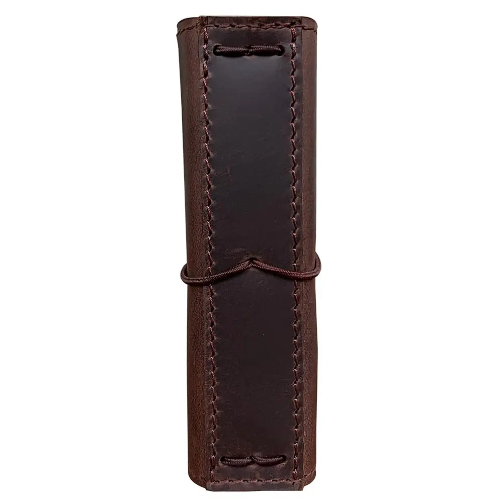 newestor Travelers Notebook Cover Passport Size Dark Brown | Genuine Leather with Pen Loop & Card Slots - view 8
