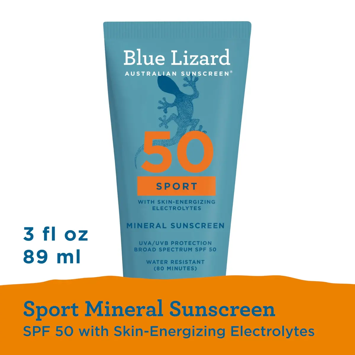 Blue Lizard Sport Mineral SPF 50 Lotion 89ml (3.0 Fl Oz) | Broad Spectrum UVA/UVB Protection - view 8