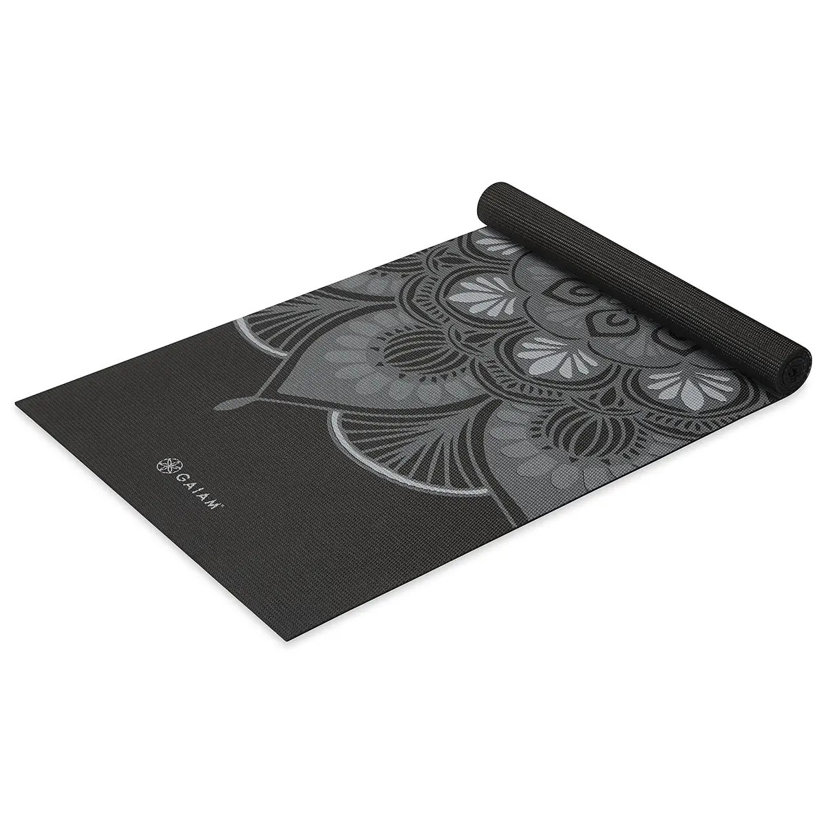 Gaiam Yoga Mat Classic Print, 4mm Non-Slip Mat (Mystic Ink) | Lightweight, Non-Toxic & Durable - main product image