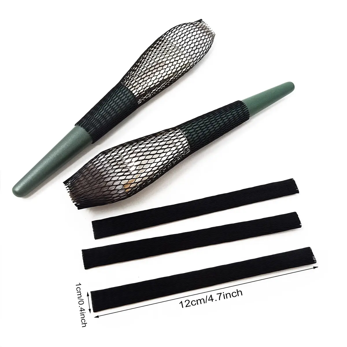 Honbay 100PCS Makeup Brush Protector Mesh Covers (12cm x 1cm) | Expandable & Reusable for Brushes, Tassels, Buds - view 3